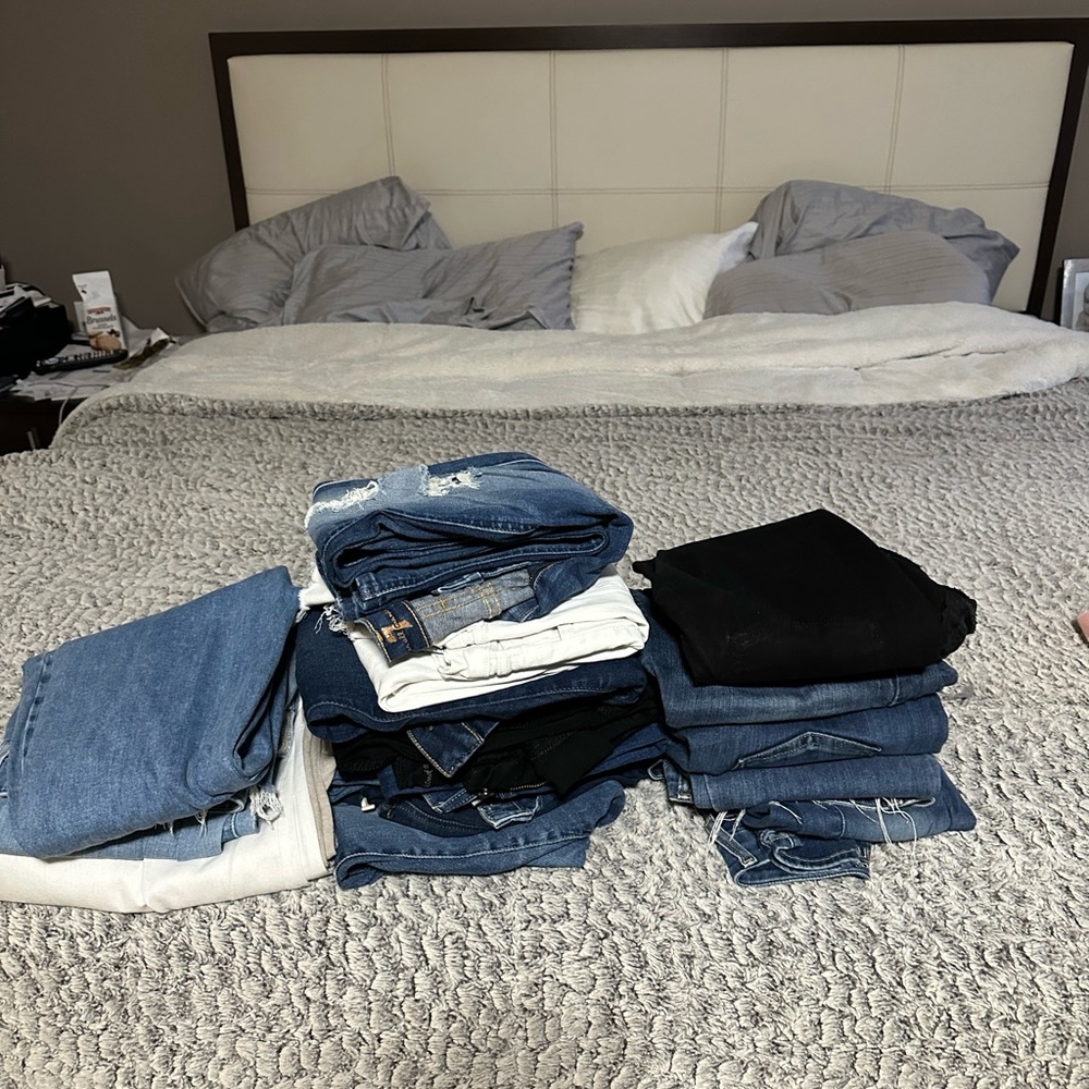 Assorted Denim and Black Jeans Collection
